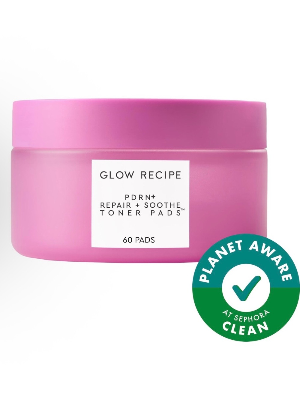 Glow Recipe Pink PDRN+ Repair & Soothe Toner Pads, 60 pads and BNIB!